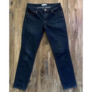 LOFT Curvy Skinny Jeans Women's Medium Wash Blue Stretch Denim Size 27/4